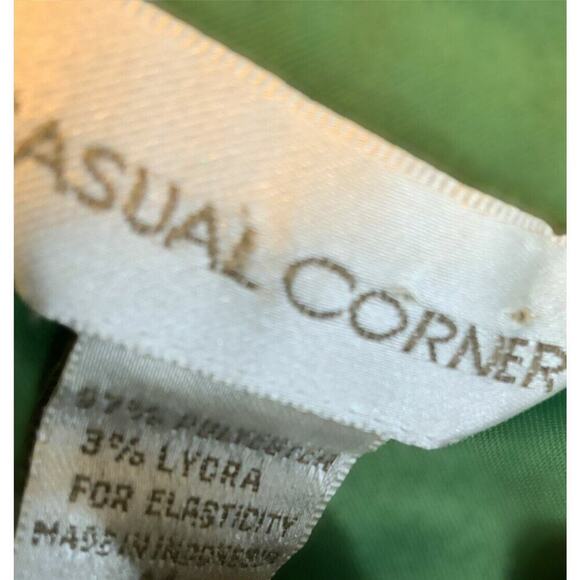 Casual Corner Shirt Jacket Womens Size Medium Long Sleeve Green Button Up Casual - Picture 5 of 6